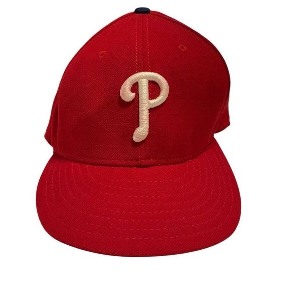 Philadelphia Phillies Men’s Red New Era 59Fifty Ballcap, 7 1/4 - Picture 4 of 11